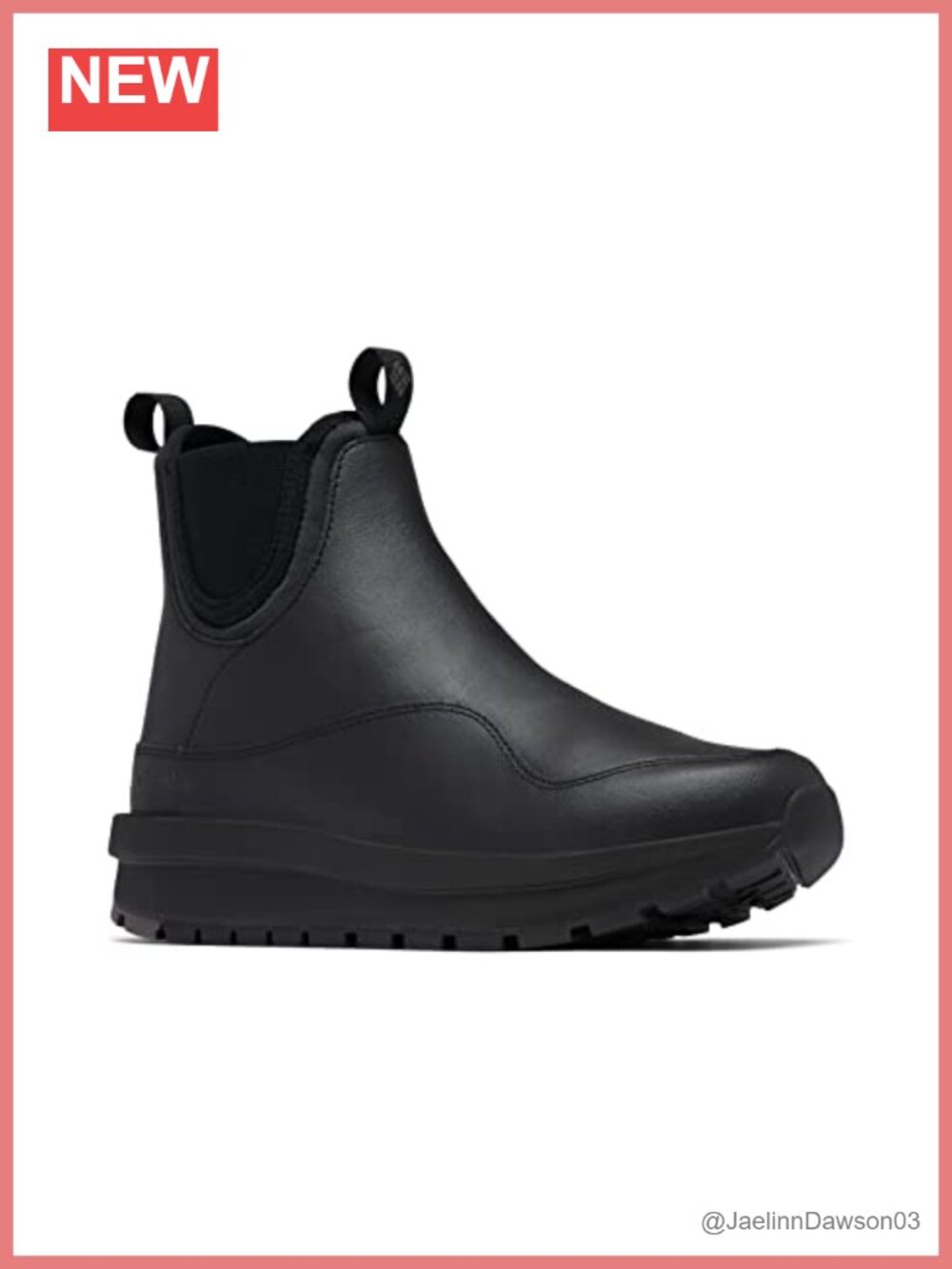 Columbia Women's Moritza Chelsea Winter Boots Ankle High Leather Slip-On Outdoor